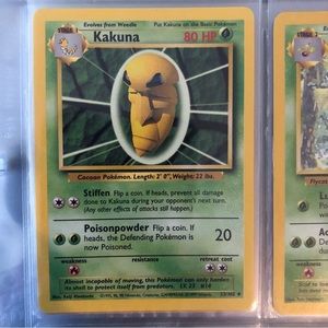 1990’s rare vintage Kakuna Pokémon card 33/102